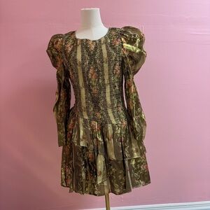 LoveShackFancy Greenwich Mini Dress NWT